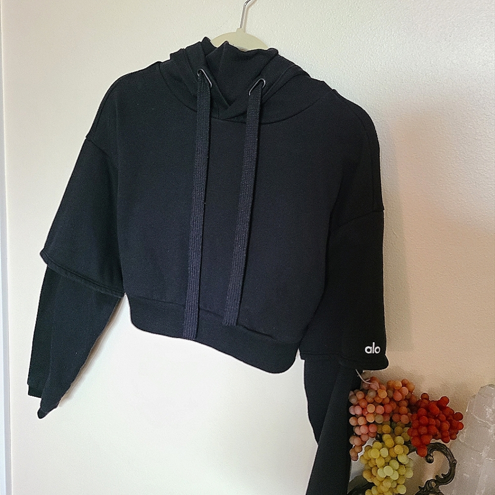 Alo Yoga Fleece Eternal Hoodie in Black